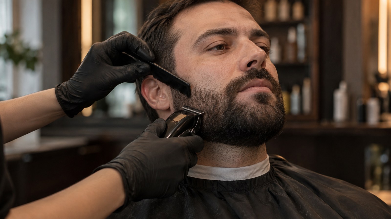 Short beard trim