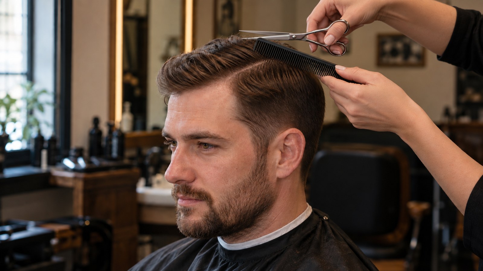 Classic men’s haircut