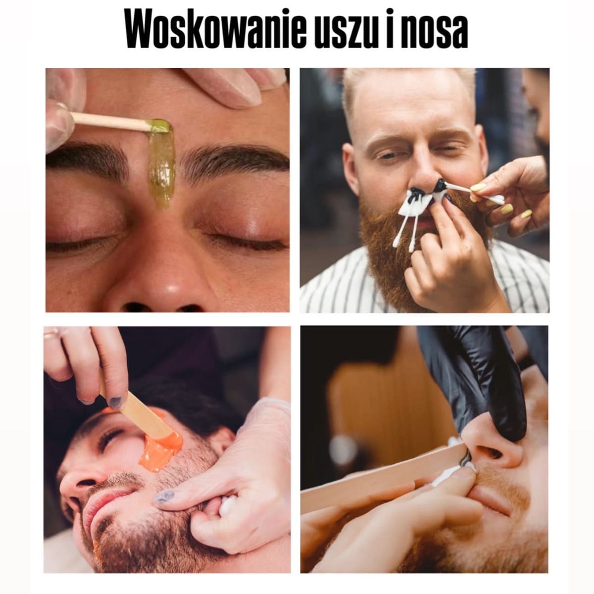 Woskowanie uszy i nosa
